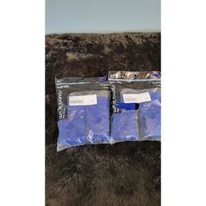 Vintage Twin City Wristbands Royal Blue Made in USA NOS Lot of 2 Sets